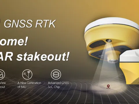 Độc lạ máy GPS RTK sở hữu camera - Cải thiện đáng kể hiệu quả công việc