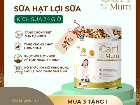 EU Nutrition - địa chỉ phân phối sữa hạt lợi sữa Cari Mum uy tín và độc quyền trên toàn quốc