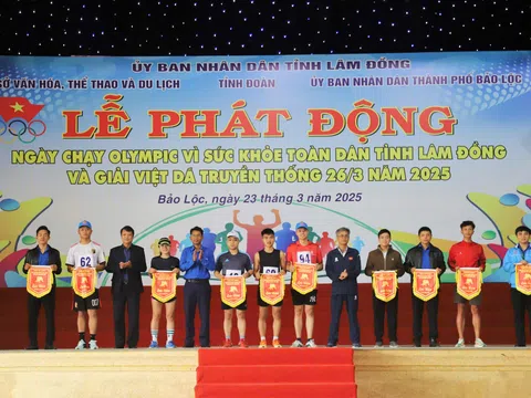 Lâm Đồng: Tổ chức Lễ phát động Ngày chạy Olympic vì sức khỏe toàn dân tỉnh Lâm Đồng và Giải Việt dã truyền thống 26/3 năm 2025
