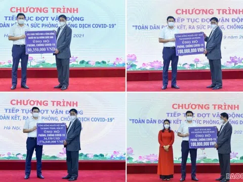 Kiều bào tiếp tục ủng hộ hơn 1 tỷ đồng cho công tác phòng, chống dịch Covid-19