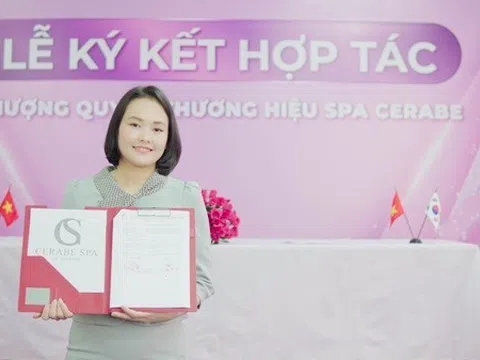 Lễ ký kết hợp tác giữa Chuỗi nhượng quyền thương hiệu Spa Cerabe và Giám đốc Chi nhánh Đặng Thị Lan