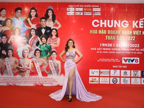 Người đẹp Truyền thông Hoa Nam nổi bật tại chung kết Hoa hậu Doanh nhân Việt Nam Toàn cầu 2022