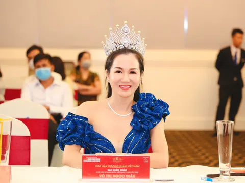 Hoa hậu Võ Thị Ngọc Giàu quyến rũ tại buổi casting Hoa hậu Doanh nhân Việt Nam 2022
