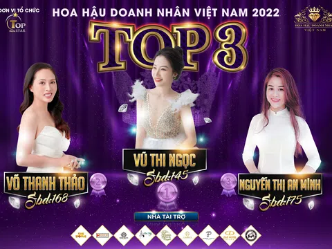 Thí sinh Vũ Thị Ngọc bất ngờ chiếm vị trí đầu bảng xếp hạng Hoa hậu Doanh nhân Việt Nam 2022