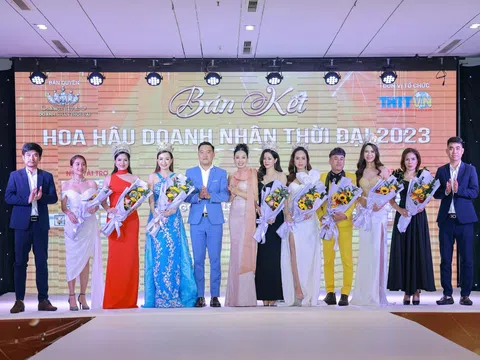 Ngắm nhìn các giám khảo tài sắc trong đêm bán kết Hoa hậu Doanh nhân Thời đại 2023