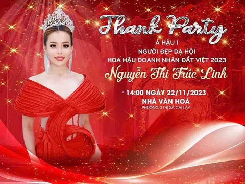 Á hậu 1 Nguyễn Thị Trúc Linh ấn định ngày tổ chức thank party