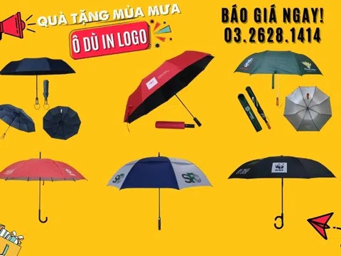 Ô Dù In Logo - Quà Tặng Thiết Thực Cho Khách Hàng, Nhân Viên Vào Mùa Mưa
