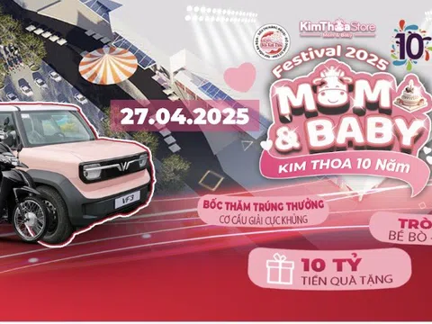 Festival Mom & Baby Kim Thoa 10 năm: Ngày hội mẹ và bé lớn nhất Bình Phước