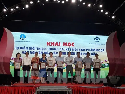 Khai mạc sự kiện giới thiệu, kết nối sản phẩm OCOP gắn với văn hóa các tỉnh miền núi phía Bắc.