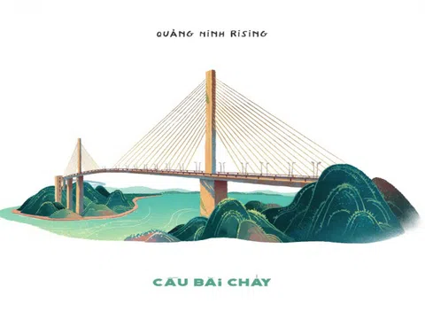 Ngắm những công trình “biểu tượng” của Quảng Ninh qua những hình vẽ