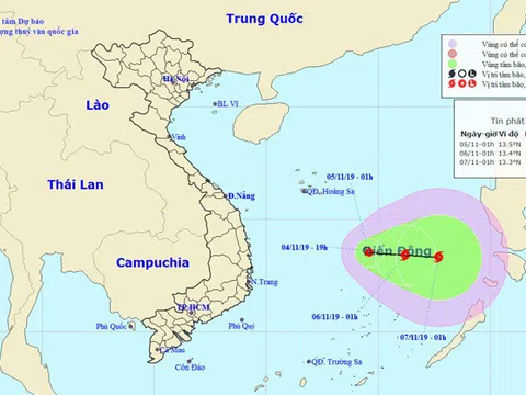 Bắc Bộ sáng sớm và đêm trời rét, Trung Bộ - Nam Bộ mưa dông vài nơi, áp thấp nhiệt đới có khả năng mạnh lên thành bão