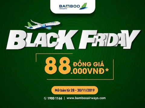 Bamboo Airways Black Friday - chương trình ưu đãi vé máy bay đồng giá dịp cuối năm