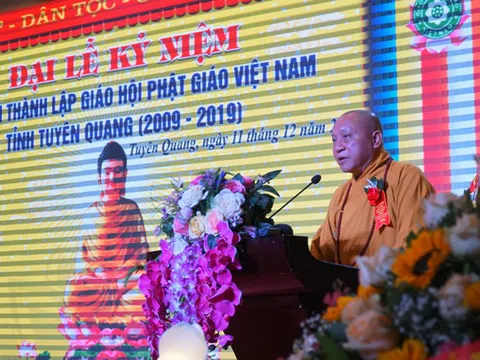 Giáo hội Phật giáo Việt Nam tỉnh Tuyên Quang tiếp tục thi đua yêu nước. sống “Tốt đời, Đẹp đạo”