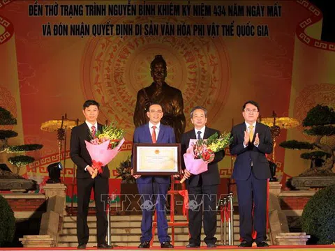 Lễ hội đền thờ Trạng Trình được công nhận di sản văn hóa phi vật thể quốc gia