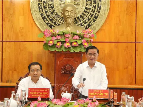 Đoàn công tác Ủy ban Kiểm tra Trung ương làm việc tại Long An