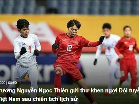‘Chúc Đội tuyển nữ Việt Nam tiếp tục gặt hái thành công’
