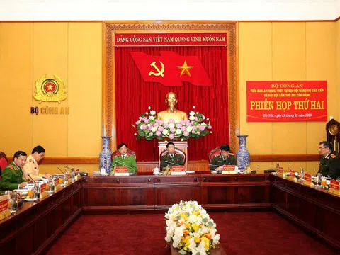 Tiểu ban ANTT Đại hội các cấp họp phiên thứ 2