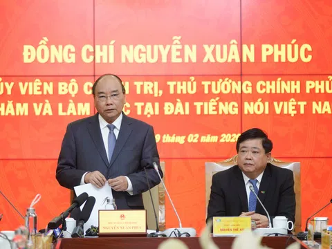 Thủ tướng làm việc với Đài Tiếng nói Việt Nam