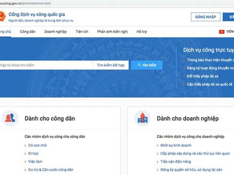 Quý II cung cấp DVC trực tuyến liên thông đăng ký khai sinh, thường trú, cấp BHYT