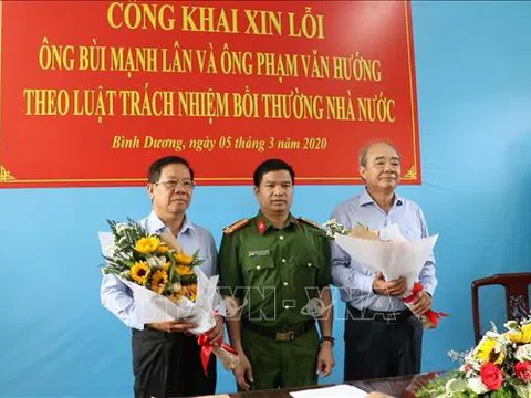 Bộ Công an công khai xin lỗi hai doanh nhân bị bắt giam trái pháp luật