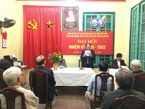 Đại hội Chi bộ Đảng Viện nghiên cứu bảo tồn phát huy văn hoá dân tộc: Phát huy truyền thống, cống hiến tài năng