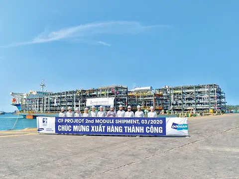 Doosan Vina: Hoàn thành việc xuất khẩu đơn hàng 27 module cho đối tác Samsung