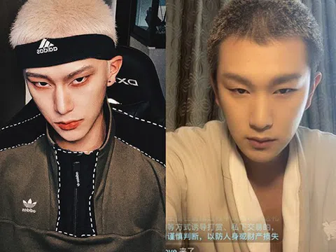 Quên bật app, "hot boy mắt xếch" Trung Quốc lộ mặt thật khiến fan quay lưng