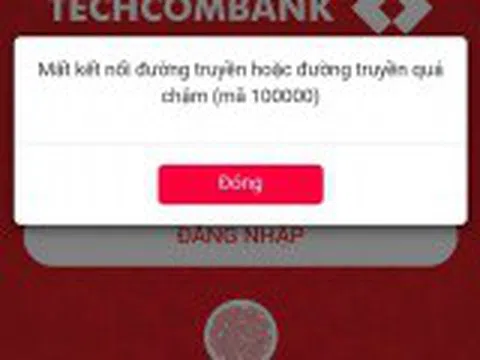 Tết chưa đến, ngân hàng điện tử của Techcombank đã ''nằm sàn" hàng loạt