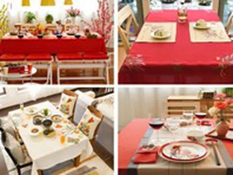 "Tuyệt chiêu" lựa chọn khăn trải bàn dịp Tết cho ngôi nhà bừng sắc xuân