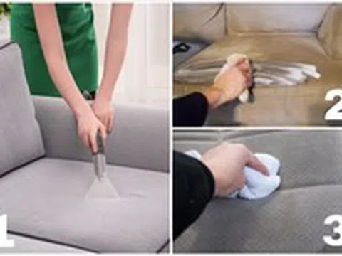 Tiết lộ mẹo giặt ghế sofa vô cùng đơn giản đón Tết