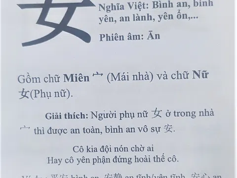 Mỗi ngày một chữ Thánh Hiền: Luận giải về chữ AN