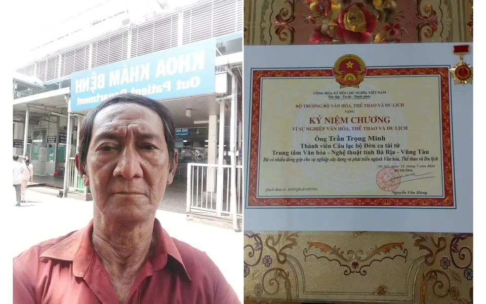 Nghệ sĩ Trọng Minh hoàn cảnh khó khăn, bệnh nặng